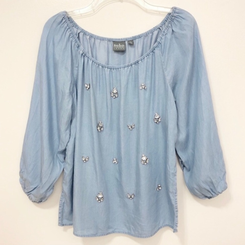 NWOT Jeweled Blouse